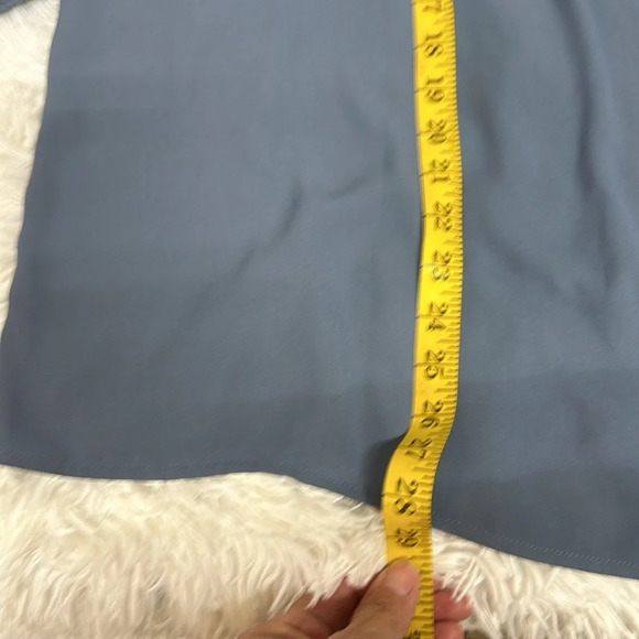 Terra & Sky Women's Pullover Tunic Blouse Size 1X 16W-18W Blue Long Sleeve - Picture 7 of 8